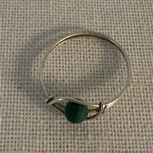 Sterling Silver Bohemian Handmade Evil Eye Pinky Ring  Size 5